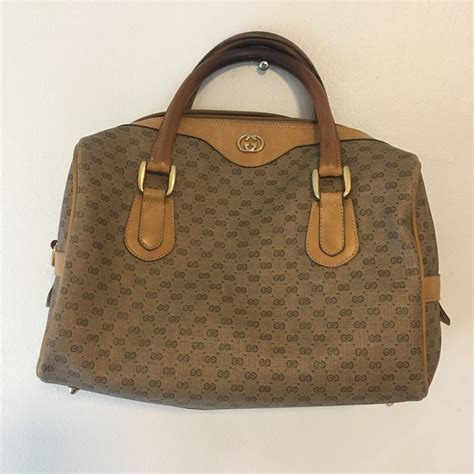 brown gucci made in italy tag on a bag|authentic gucci luggage.